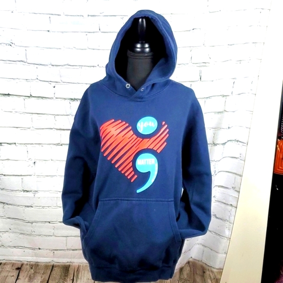 You Matter Other - You matter Suicide prevention Navy hoodie Unisex Size XL